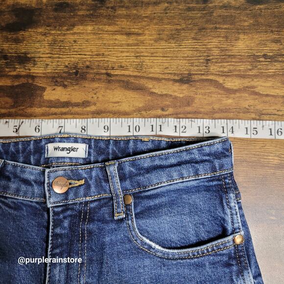 Vtg Wrangler Jeans 28x36 Westward Bootcut High Rise Medium Dark Wash Denim Y2K - Picture 6 of 11